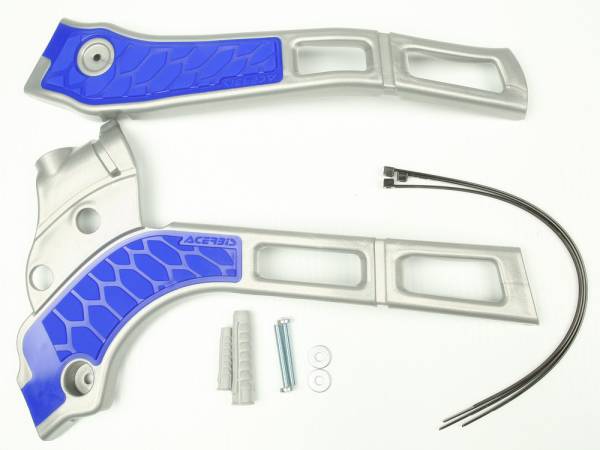 ACERBIS - X-GRIP FRAME GUARD SILVER/BLUE - Image 1