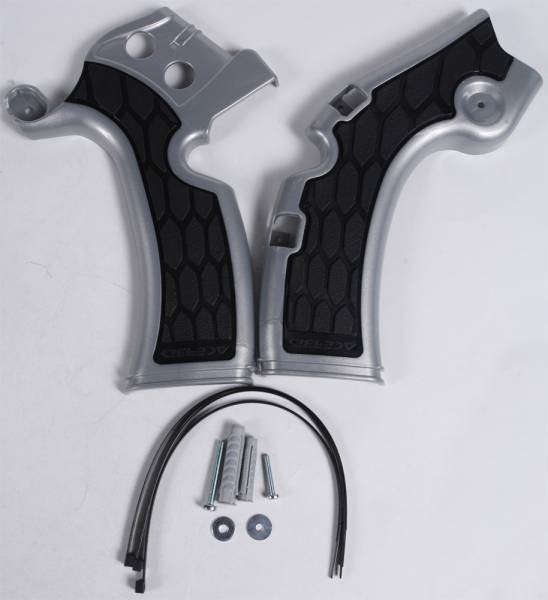 ACERBIS - X-GRIP FRAME GUARD SILVER/BLACK - Image 1