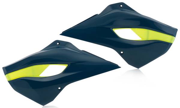 ACERBIS - RADIATOR SHROUDS DARK BLUE/YELLOW - Image 1