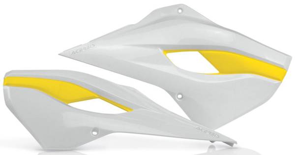 ACERBIS - RADIATOR SHROUDS WHITE/YELLOW - Image 1