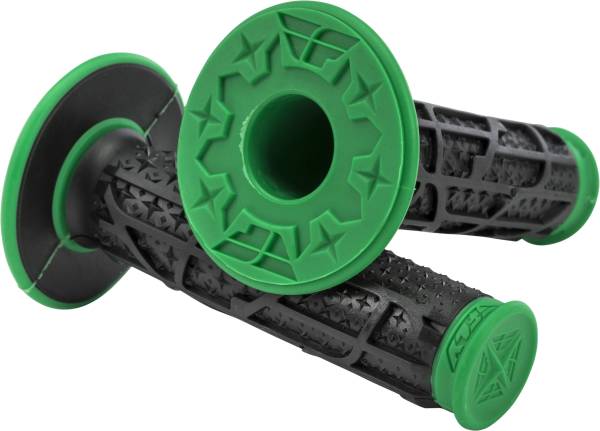 FLY RACING - PILOT II MX GRIPS GREEN/BLACK - Image 1