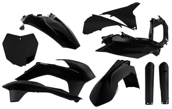 ACERBIS - FULL PLASTIC KIT BLACK - Image 1