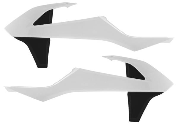 ACERBIS - RADIATOR SHROUDS WHITE/BLACK - Image 1