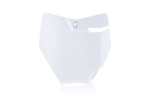 ACERBIS - FRONT NUMBER PLATE WHITE - Image 1