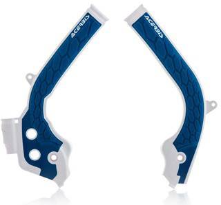 ACERBIS - X-GRIP FRAME GUARD WHITE/BLUE - Image 1