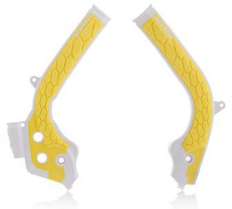 ACERBIS - X-GRIP FRAME GUARD WHITE/YELLOW - Image 1