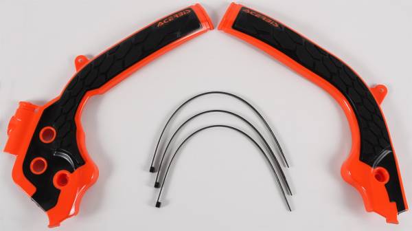 ACERBIS - X-GRIP FRAME GUARD ORANGE/BLACK - Image 1