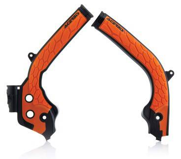 ACERBIS - X-GRIP FRAME GUARD BLACK/ORANGE - Image 1