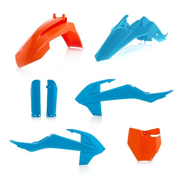 ACERBIS - PLASTIC KIT ORANGE/BLUE - Image 1