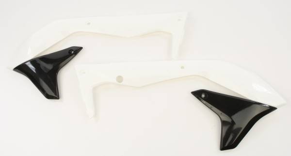 ACERBIS - RADIATOR SHROUDS WHITE/BLACK - Image 1