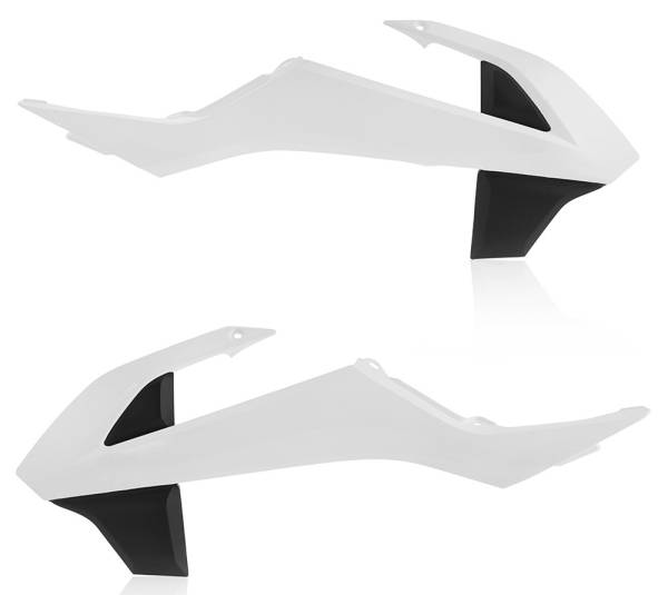 ACERBIS - RADIATOR SHROUDS WHITE/BLACK - Image 1