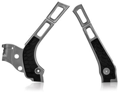 ACERBIS - X-GRIP FRAME GUARD SILVER/BLACK - Image 1