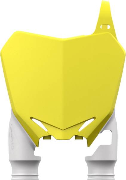 ACERBIS - FRONT NUMBER PLATE YELLOW WHITE - Image 1