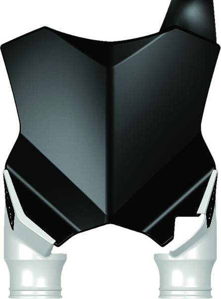 ACERBIS - FRONT NUMBER PLATE BLACK/WHITE - Image 1