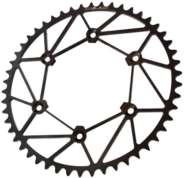 DIRT TRICKS - REAR SPROCKET CHROMOLY STL/ZIR 49T-520 BLK BETA - Image 1