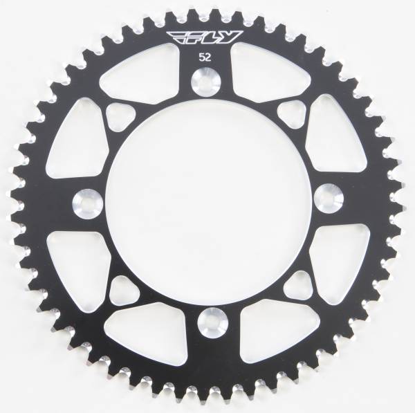 FLY RACING - REAR SPROCKET ALUMINUM 52T-420 BLK HON - Image 1