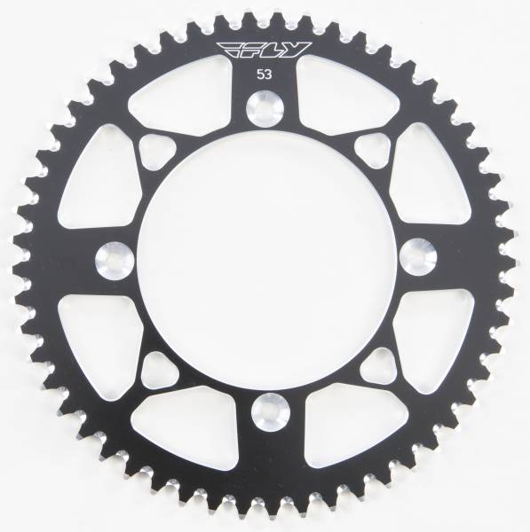 FLY RACING - REAR SPROCKET ALUMINUM 53T-420 BLK HON - Image 1