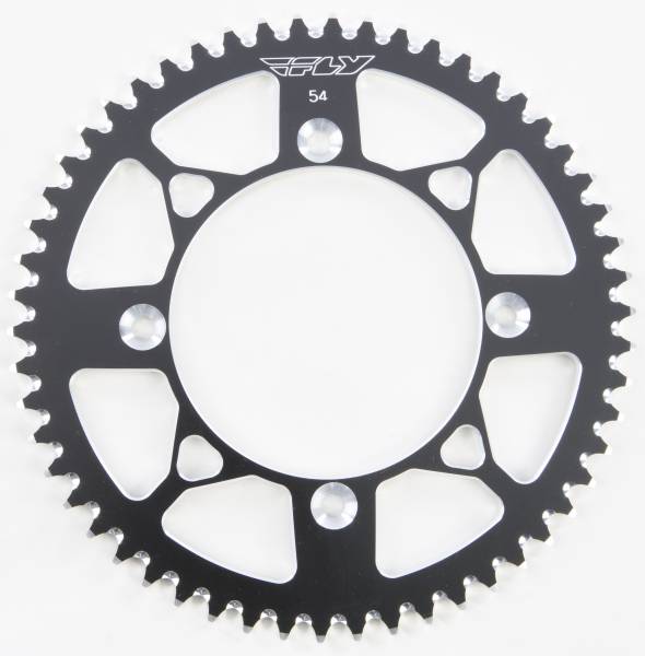 FLY RACING - REAR SPROCKET ALUMINUM 54T-420 BLK HON - Image 1