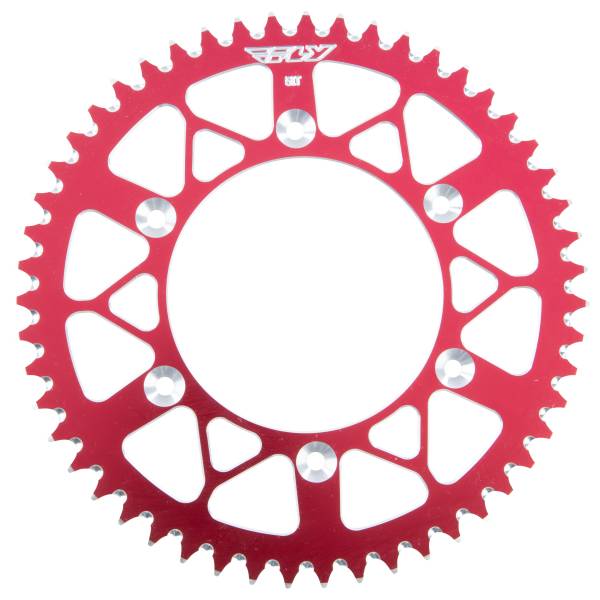 FLY RACING - REAR SPROCKET ALUMINUM 51T-520 RED HON - Image 1