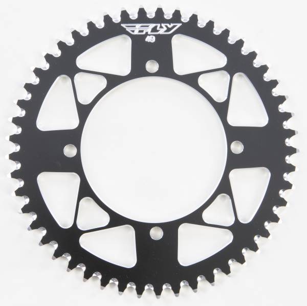 FLY RACING - REAR SPROCKET ALUMINUM 49T-420 BLK KAW/SUZ - Image 1