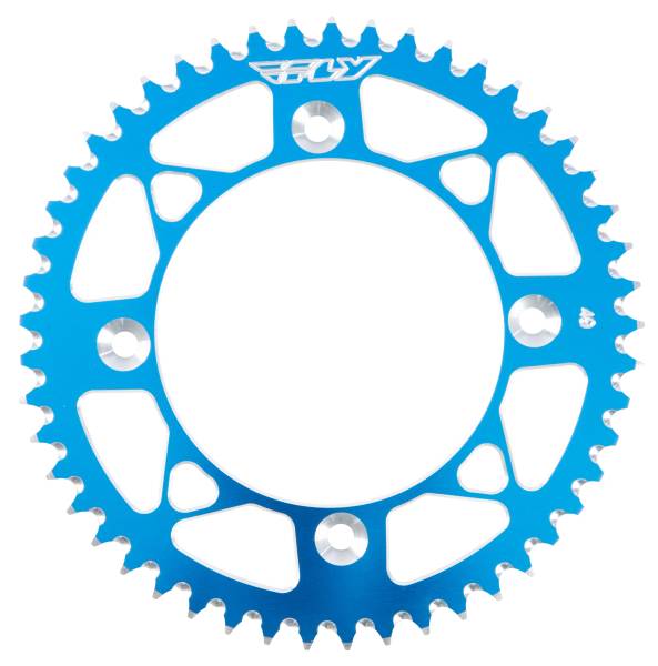 FLY RACING - REAR SPROCKET ALUMINUM 49T-428 BLU HUSQ/KTM - Image 1