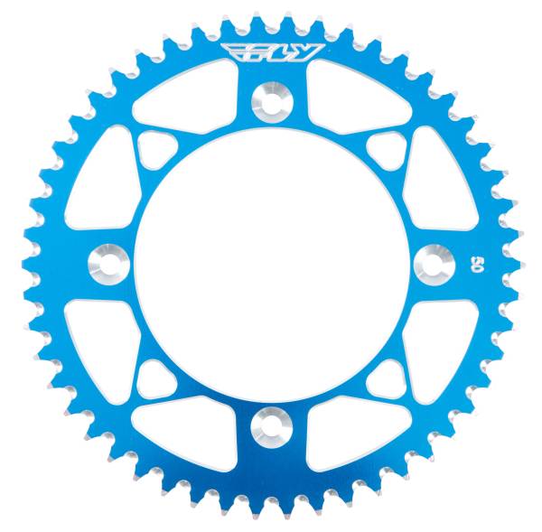 FLY RACING - REAR SPROCKET ALUMINUM 50T-428 BLU HUSQ/KTM - Image 1