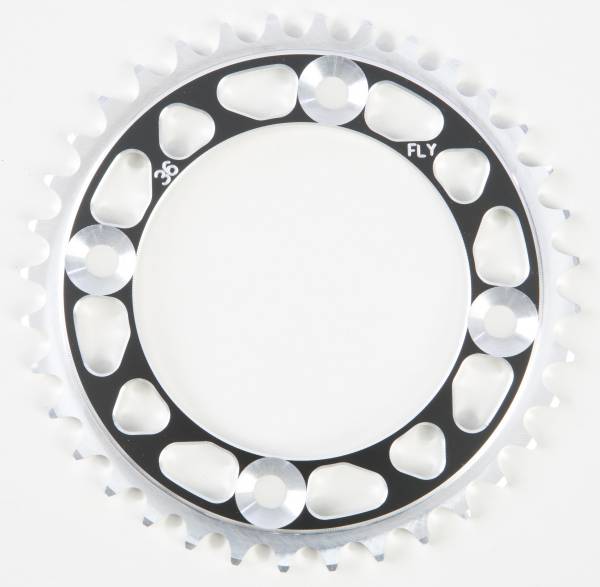 FLY RACING - REAR SPROCKET ALUMINUM 36T-415 BLK HUSQ/KTM - Image 1