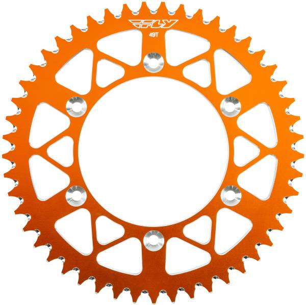 FLY RACING - REAR SPROCKET ALUMINUM 49T-520 ORG HUSQ/KTM - Image 1