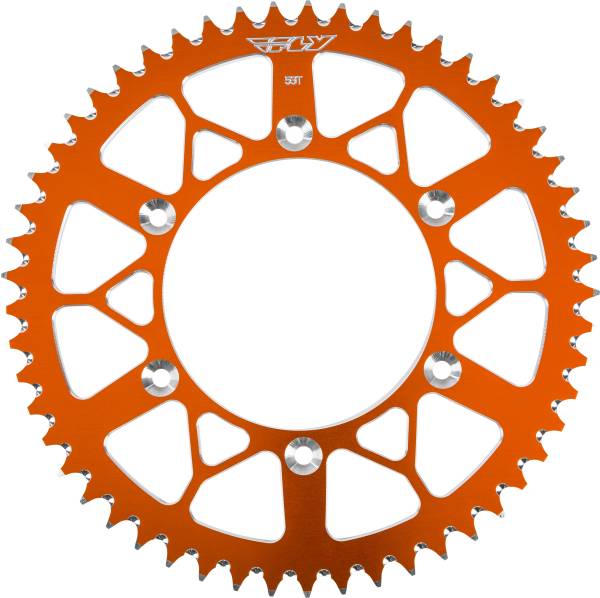 FLY RACING - REAR SPROCKET ALUMINUM 53T-520 ORG HUSQ/KTM - Image 1