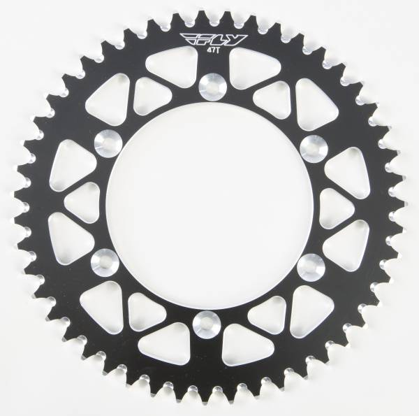 FLY RACING - REAR SPROCKET ALUMINUM 47T-520 BLK SUZ - Image 1