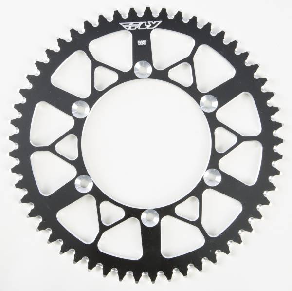 FLY RACING - REAR SPROCKET ALUMINUM 53T-520 BLK SUZ - Image 1