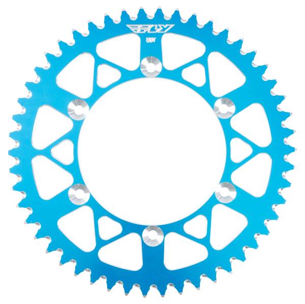 FLY RACING - REAR SPROCKET ALUMINUM 50T-520 BLU HON/YAM - Image 1