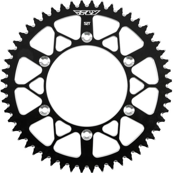 FLY RACING - REAR SPROCKET ALUMINUM 52T-520 BLK BETA - Image 1