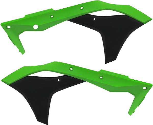 ACERBIS - RADIATOR SHROUDS GREEN/BLACK - Image 1