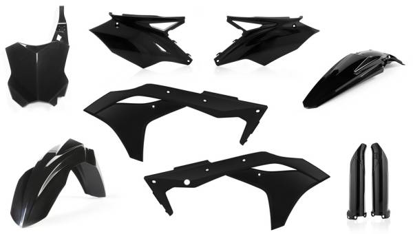 ACERBIS - FULL PLASTIC KIT BLACK - Image 1