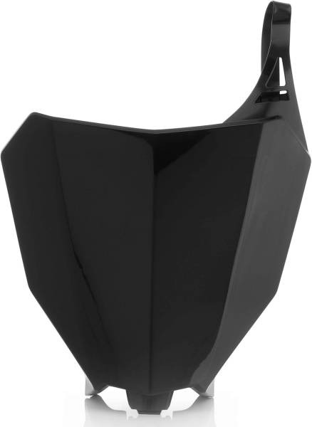 ACERBIS - FRONT NUMBER PLATE BLACK - Image 1