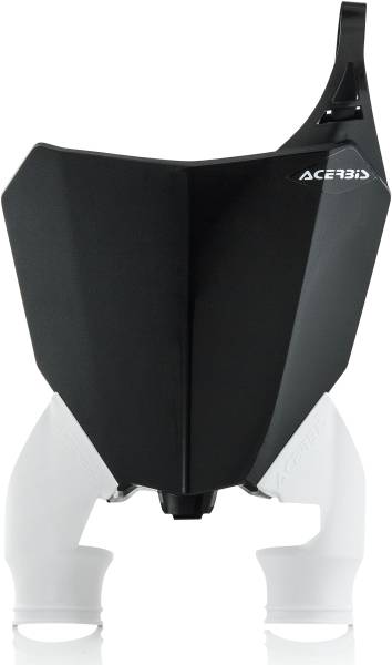 ACERBIS - FRONT NUMBER PLATE BLACK/WHITE - Image 1