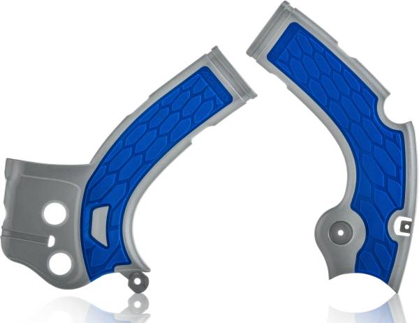 ACERBIS - X-GRIP FRAME GUARD SILVER/BLUE - Image 1