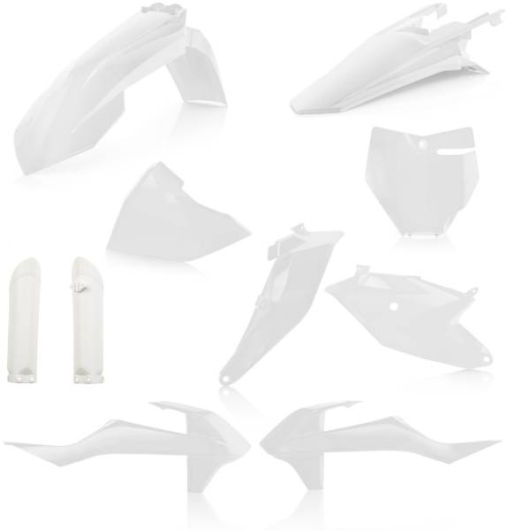 ACERBIS - FULL PLASTIC KIT WHITE - Image 1