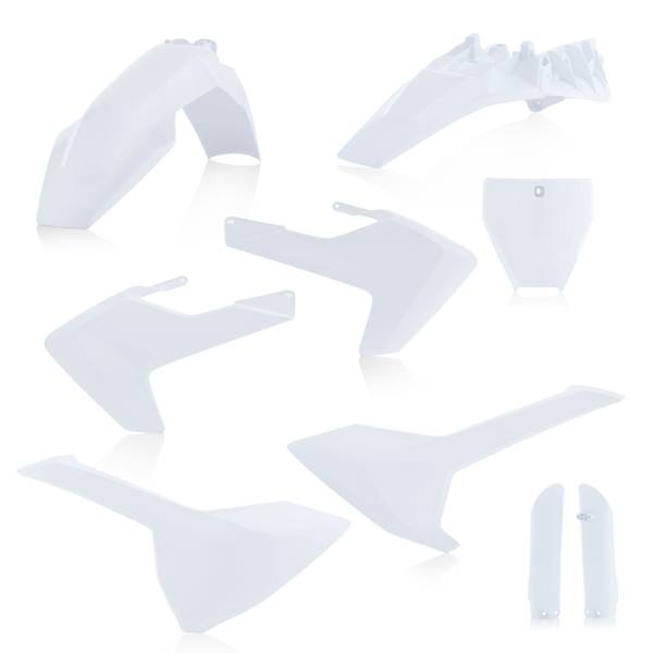 ACERBIS - FULL PLASTIC KIT WHITE - Image 1