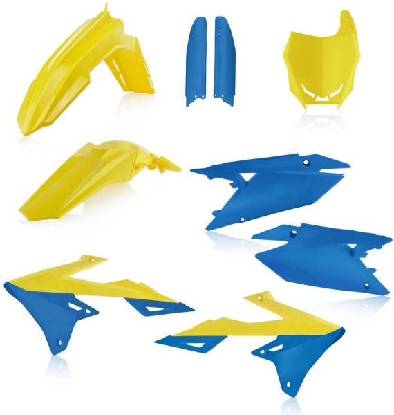 ACERBIS - FULL PLASTIC KIT YELLOW/BLUE - Image 1