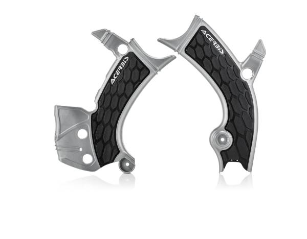 ACERBIS - X-GRIP FRAME GUARD SILVER/BLACK - Image 1