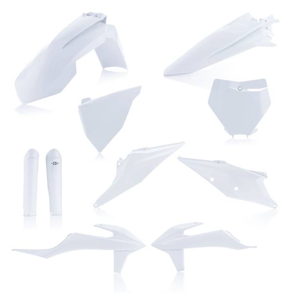 ACERBIS - FULL PLASTIC KIT WHITE - Image 1