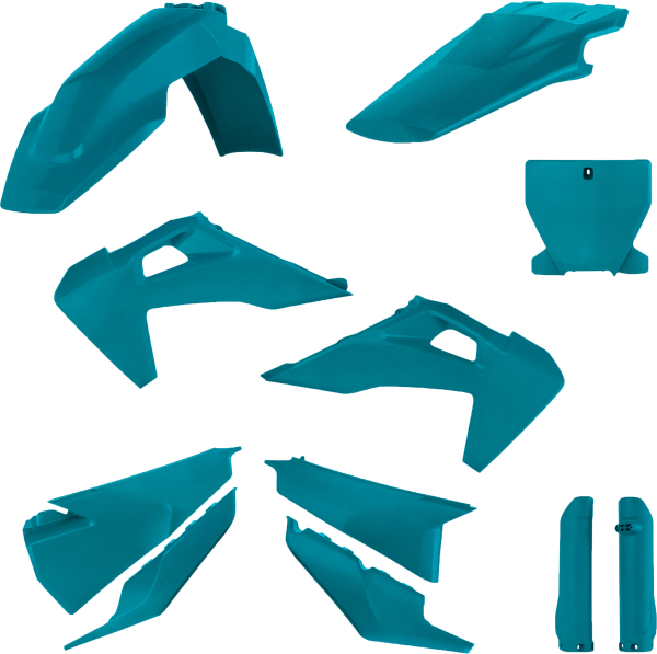 ACERBIS - FULL PLASTIC KIT HUS TEAL METALLIC - Image 1