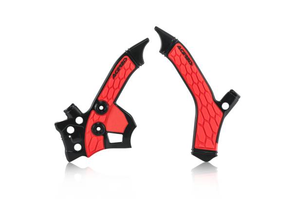 ACERBIS - X-GRIP FRAME GUARDS BLACK/RED - Image 1