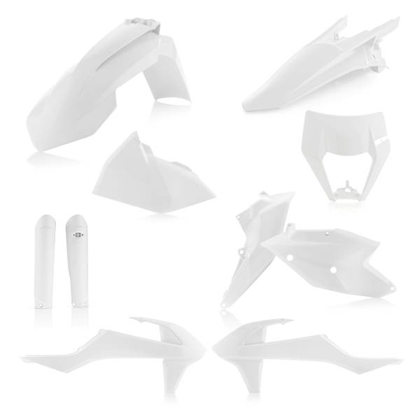 ACERBIS - FULL PLASTIC KIT WHITE - Image 1