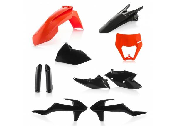 ACERBIS - FULL PLASTIC KIT ORANGE/BLACK KTM - Image 1