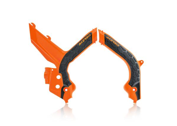 ACERBIS - X-GRIP FRAME GUARDS ORANGE/BLACK - Image 1