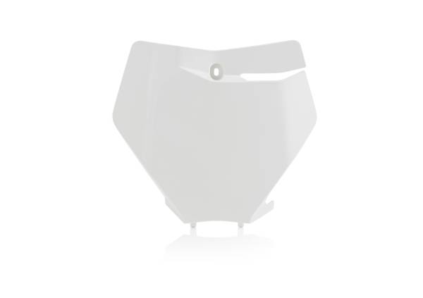 ACERBIS - FRONT NUMBER PLATE WHITE - Image 1