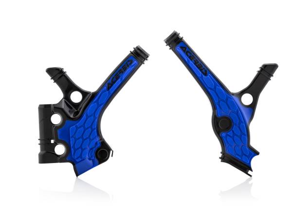 ACERBIS - X-GRIP FRAME GUARDS BLACK/BLUE YAM - Image 1